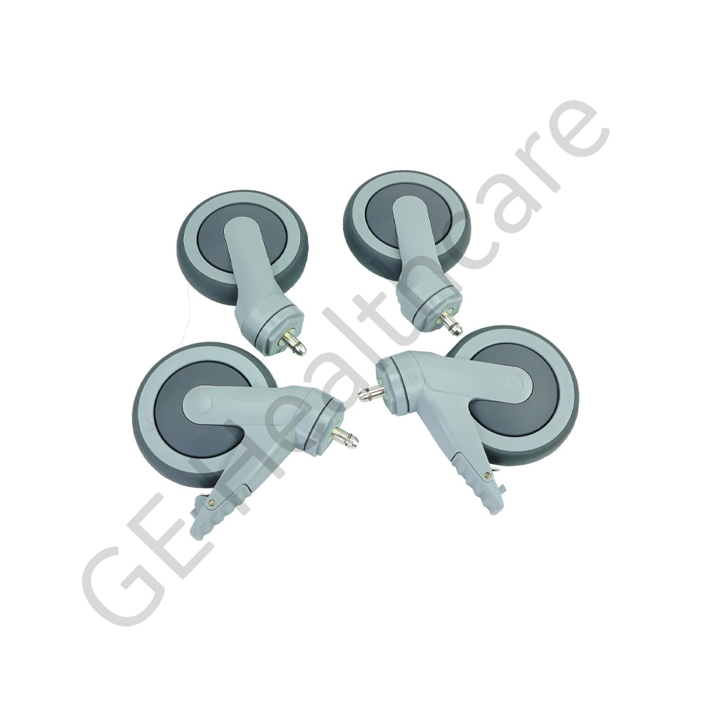 Caster Kit 4W Swivel 125mm Diameter Stem Mount Caster Kit 4W Swivel 125mm Diameter Stem Mount