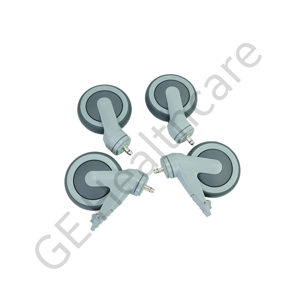 Caster Kit 4W Swivel 125mm Diameter Stem Mount Caster Kit 4W Swivel 125mm Diameter Stem Mount